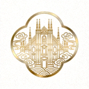 米兰·(milan)中国官方网站 logo，绿色渐变足球造型与品牌标识